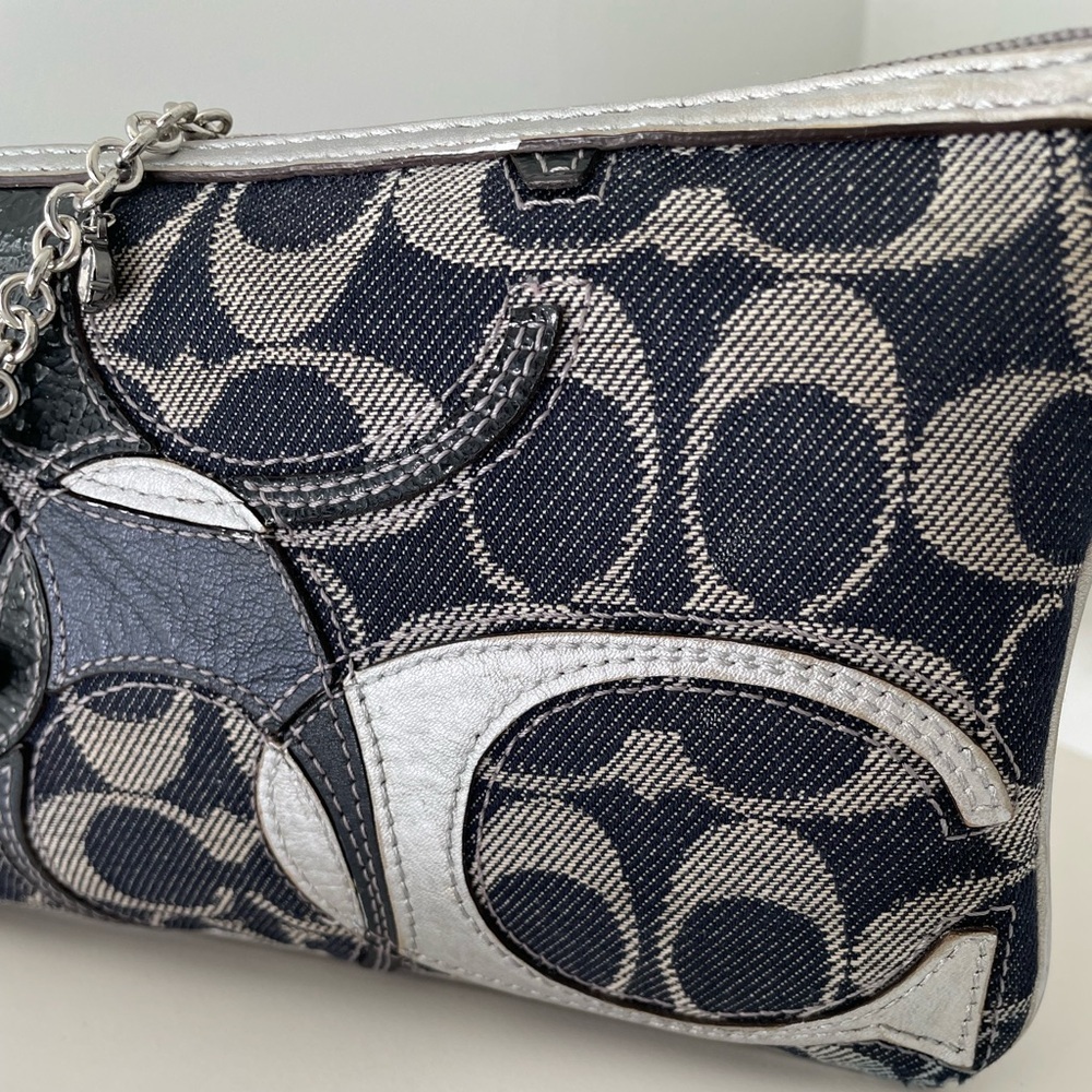 Coach Denim Pouch | Wristlet Mini Bag - Picture 5 of 15
